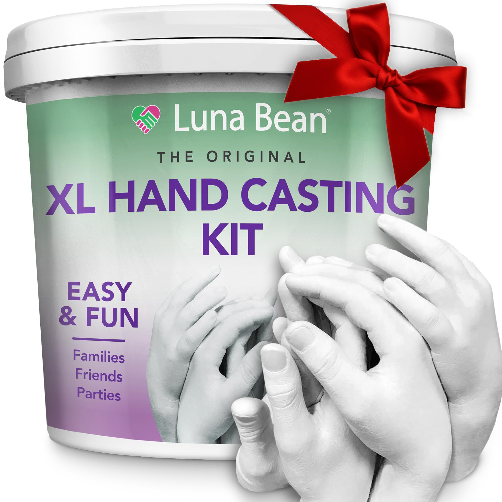 Amazon.com: Luna Bean XL Family Hand Casting Kit – Extra Large Hand Mold Kit for Families, Cast... | Amazon (US)