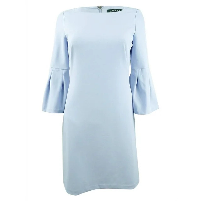 Lauren by Ralph Lauren Women's Bell-Cuff Jersey Dress (4, Soft Periwinkle) | Walmart (US)