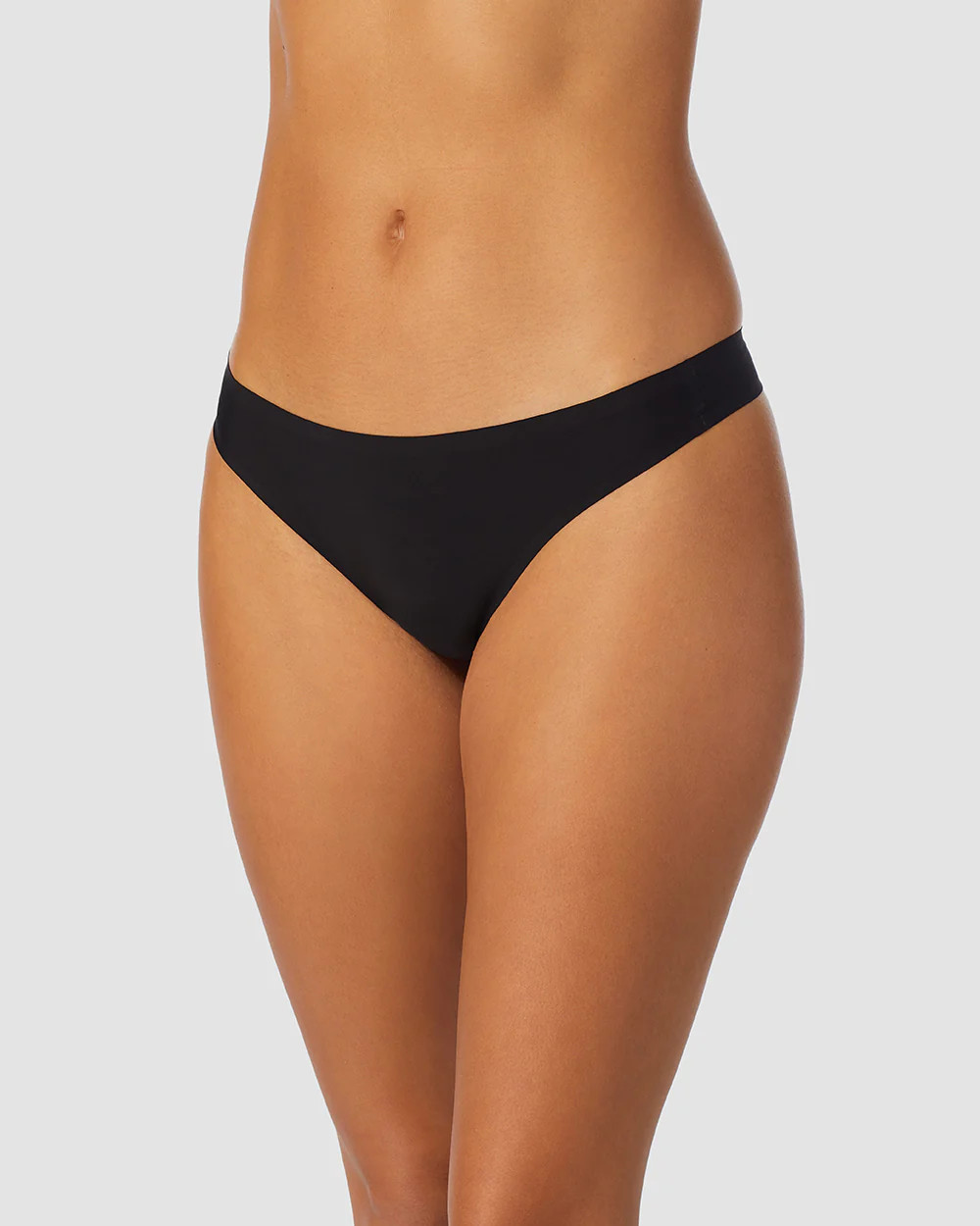 Heavenly Stretch Thong - Black | On Gossamer