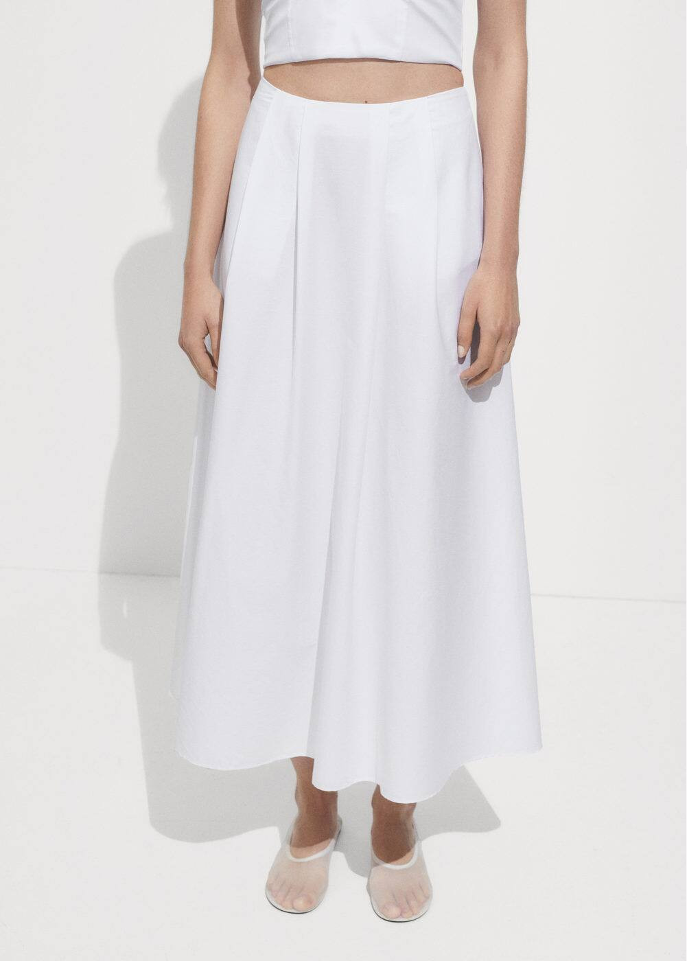 Long flared skirt -  Women | Mango USA | MANGO (US)