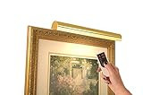 Concept Lighting 301L Cordless LED Remote Control Picture Light, 18", Polished Brass with silver und | Amazon (US)