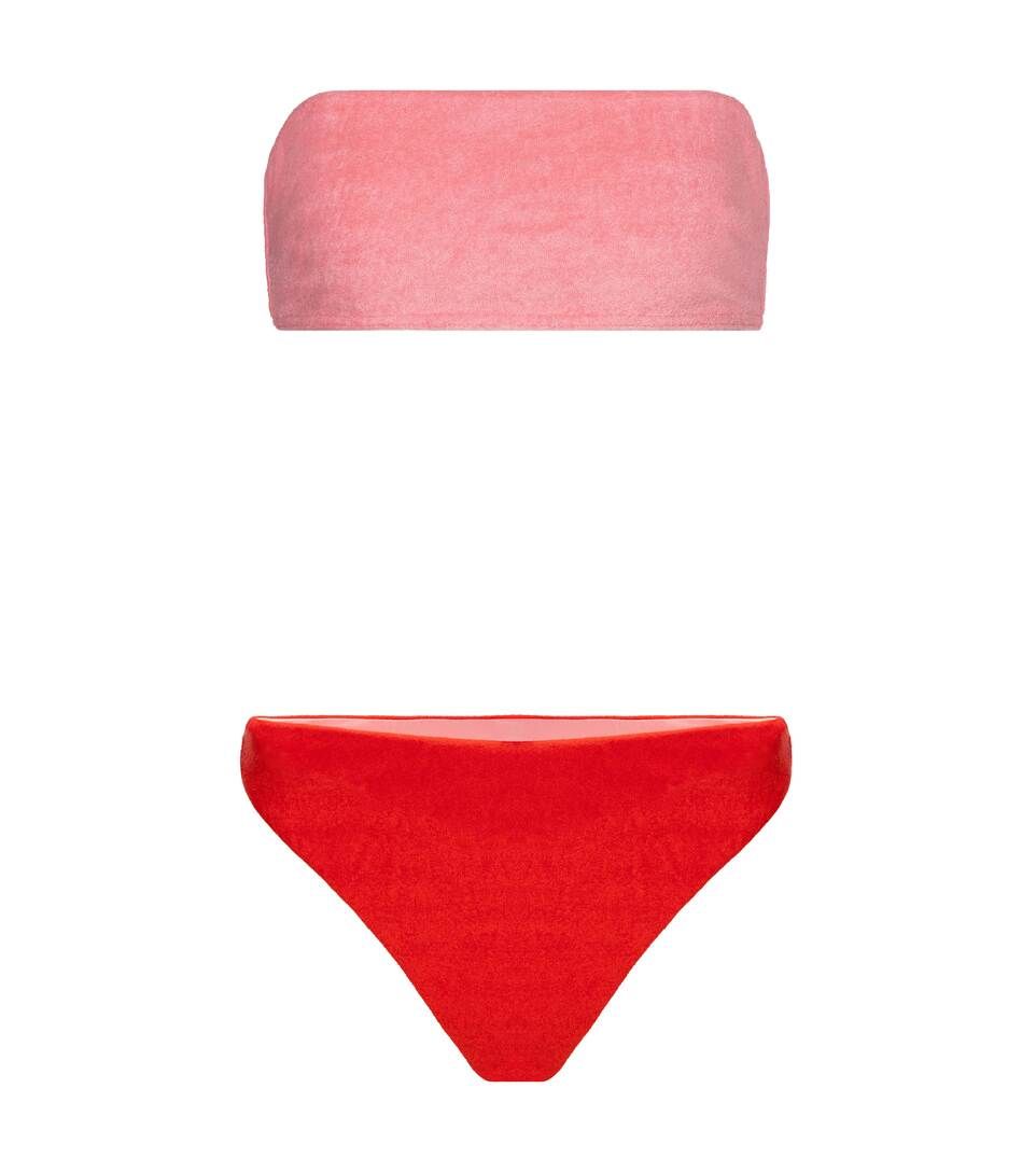 Poppy terry bandeau bikini | Mytheresa (US/CA)