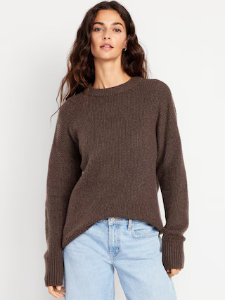SoSoft Crew-Neck Tunic Sweater | Old Navy (US)