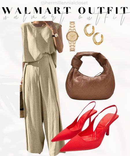 Spring 2024 Walmart Fashion Finds - Walmart Spring Neutrals Fashion Outfit Inspo Ideas - Red Pop of color

Embrace the timeless elegance of neutrals with a red pop of color sling back heels, Walmart Spring 2024 fashion finds, featuring shades of brown. Create an effortlessly chic ensemble with a tan 2-piece linen set, complete with wide-leg pants and a matching shirt. Pair this classic look with red sling back pumps stilettos for a touch of sophistication. Elevate your outfit with gold jewelry for added glamour. Channel the old money neutrals aesthetic with shades of Jude in this Spring 2024 fashion outfit. Shop now and indulge in the understated luxury of neutrals with Walmart Fashion!

Spring 2024 Walmart Fashion Finds - Walmart Spring Neutrals Fashion Outfit Inspo ideas - shades of brown 

Brown Bag, tan 2 piece linen set wide leg pants and shirt set, red sling back pump heels, gold jewelry - shades of brown - shades of Jude spring 2024 fashion outfit - old money neutrals aesthetic 

#LTKfindsunder50 #LTKsalealert #LTKstyletip