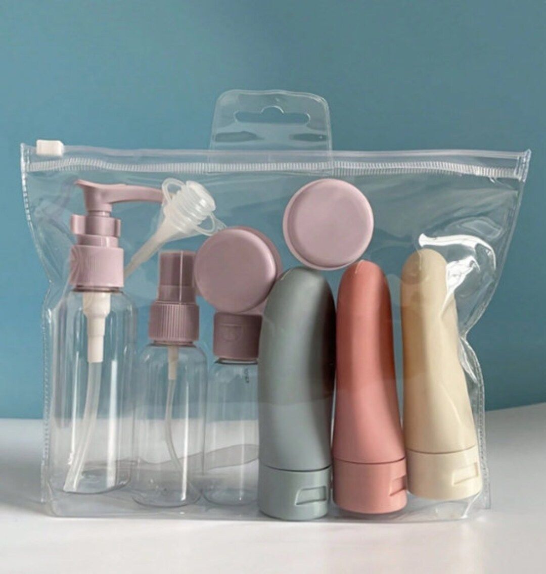 Essential Travel Companion, Travel Bottle Set for Seamless Journeys, Tsa-approved Bottle Set, On-... | Etsy (US)