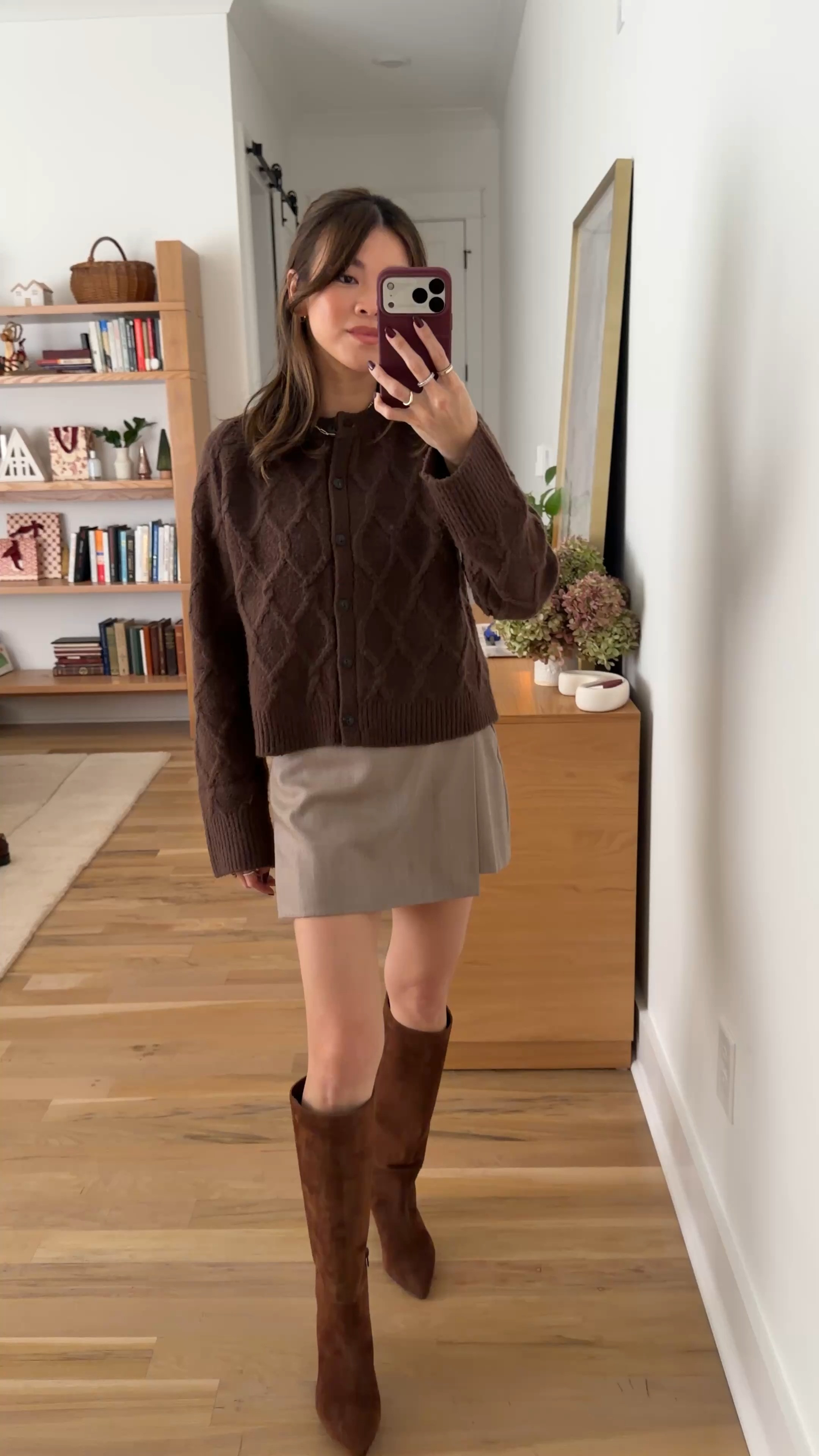 Sizing info: Sweater Small, Skort 00! petite fashion, get dressed with me, outfit inspiration, ootd, nashville outfit, Nashville influencer, petite style, vacation style, casual outfits, mom style, petite skirt, winter dress, winter outfit, winter skirt, winter outfit inpso, winter outfit idea, winter top, winter style, fall sweater, winter sweater, cozy sweater, cold weather sweater, cold weather outfit, tall boots, skirt, 

 

#LTKHoliday #LTKSeasonal #LTKPetite