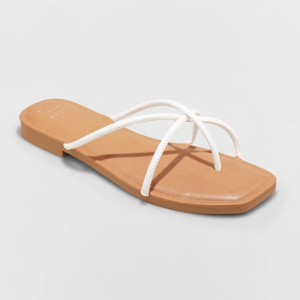 Women's Alessandra Strappy Toe Loop Sandals - A New Day™ | Target