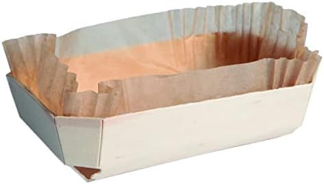 PacknWood 210NBAKE101 Juliette Wooden Baking Mold - 26 oz - 7.4 x 4 x 2" - 80 per case | Amazon (US)