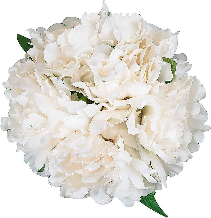 Season's Need Decor 5 Heads Artificial Peony Silk Flower Fake Hydrangea Flowers Home Bridal Weddi... | Amazon (US)