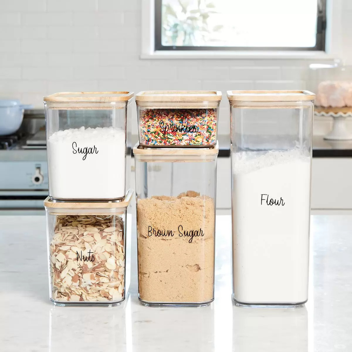 Rosanna Pansino x iDesign Clear Canister Starter Kit | The Container Store