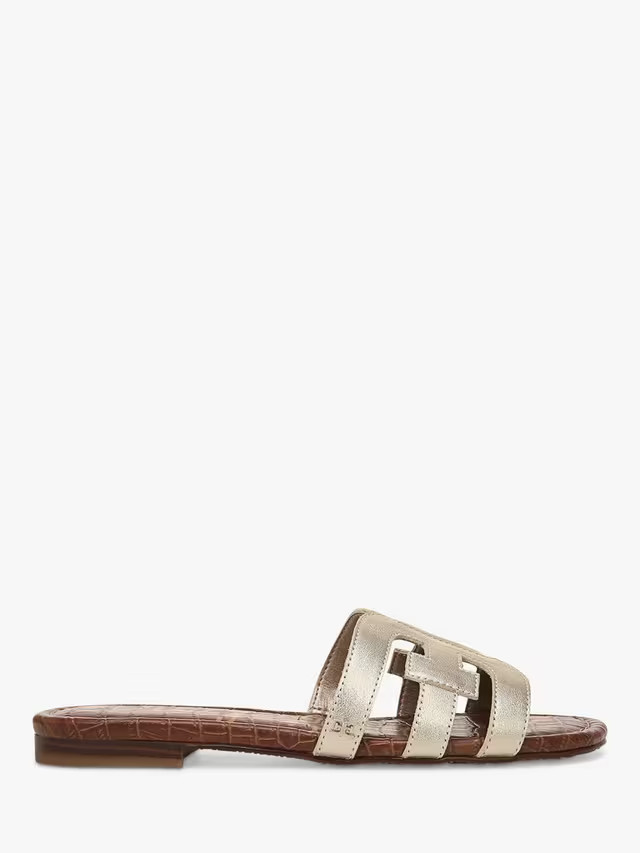 Sam EdelmanBay Slide Sandals, Molten Gold | John Lewis (UK)