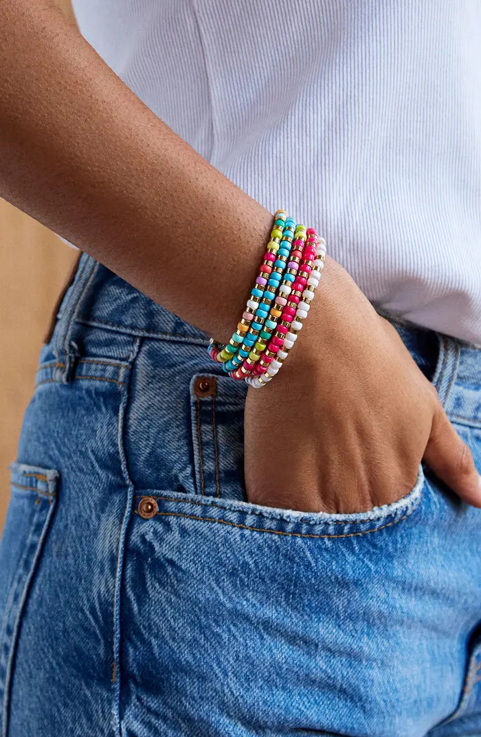 Set of 5 Beaded Bracelets | Nordstrom