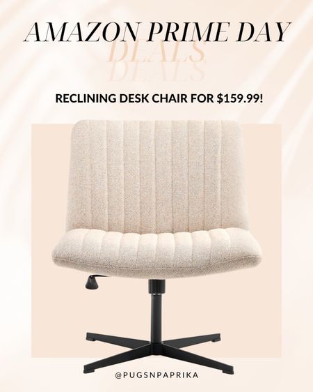 Amazon Prime Day deal! Reclining desk chair, office chair, home office, living room. This chair is adjustable and so cute! 

#LTKhome #LTKsalealert #LTKxPrimeDay