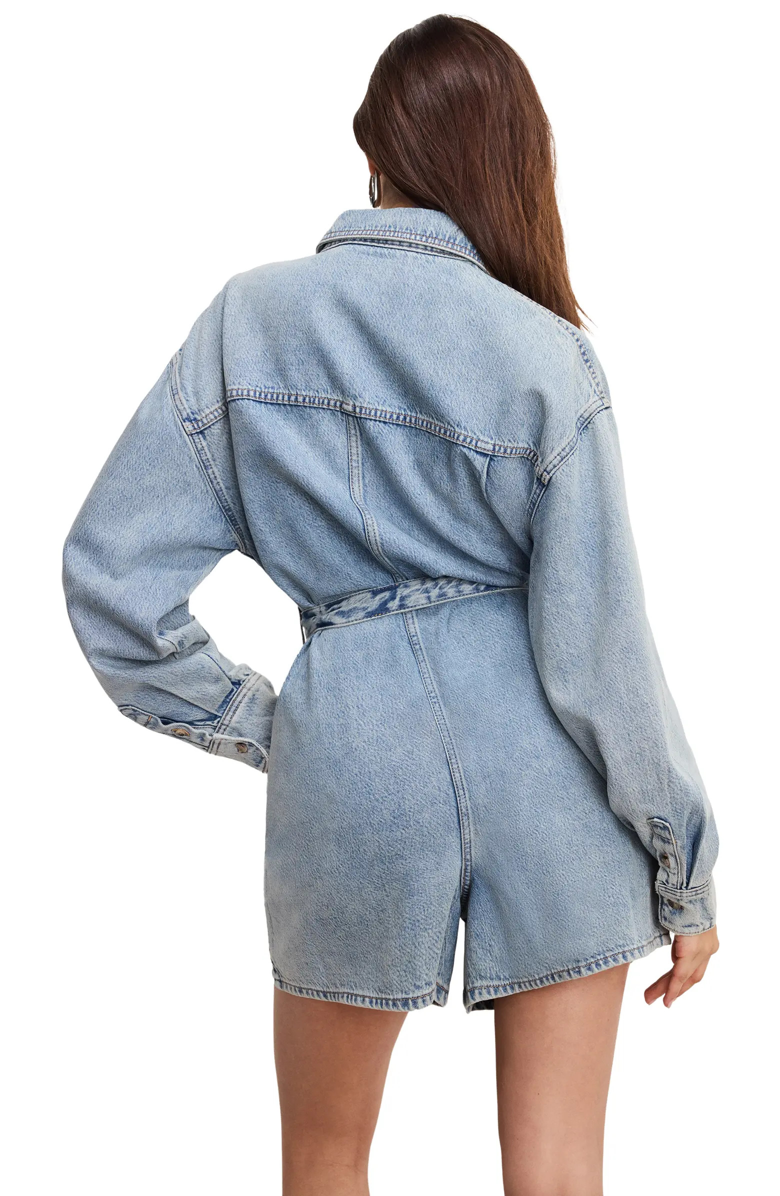 Good American Weightless Denim Romper | Nordstromrack | Nordstrom Rack