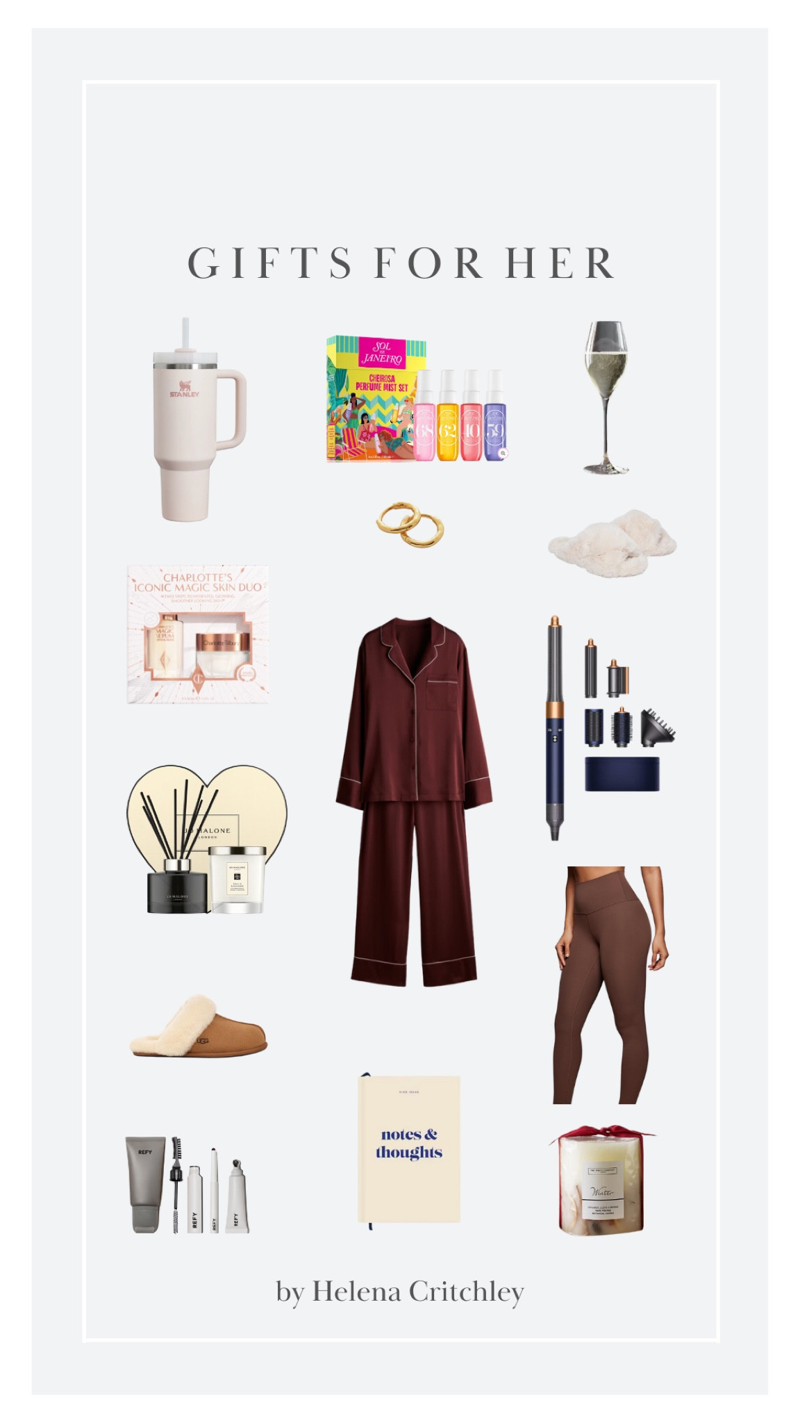 Gifts for Her Ideas! 

Christmas Gifts, Christmas Ideas, Gifts for Her, Gift Guide, Candle, Pajamas, Body Spay, Charlotte Tilbury, Leggings, Dyson Airwrap, Gold Earrings, Stanley Cup, Leggings 

#LTKuk #LTKgiftguide #LTKautumn