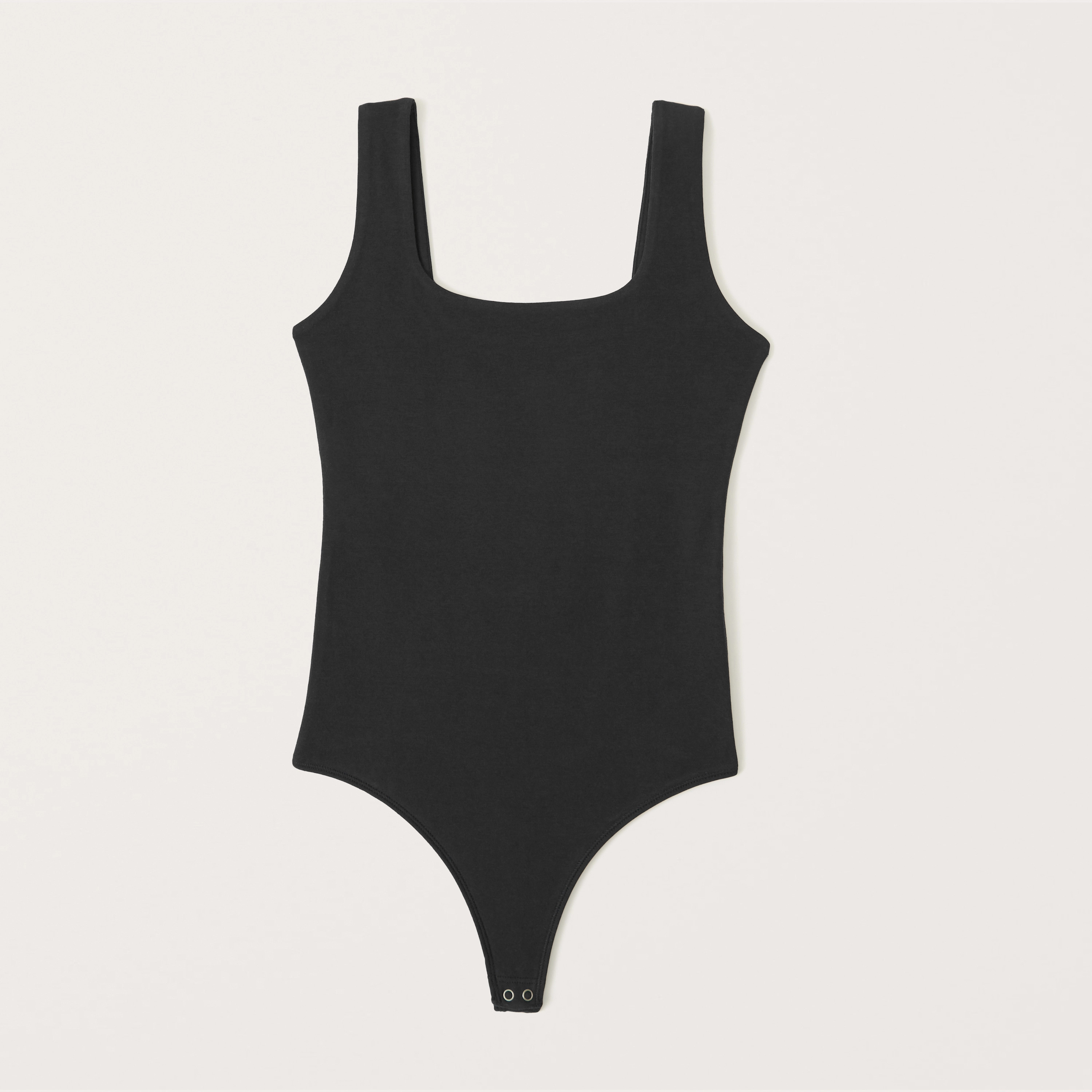 Cotton-Blend Seamless Fabric Tank Bodysuit | Abercrombie & Fitch (US)