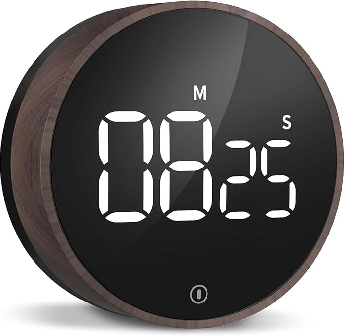 VOCOO Digital Kitchen Timer - Magnetic Countdown Countup Timer with Large LED Display Volume Adju... | Amazon (US)
