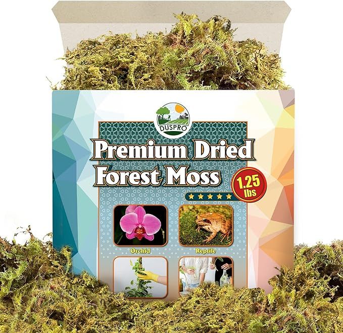 DUSPRO Big Bag Dried Forest Moss for Plant Propagation Sphagnum Moss Bulk for Orchid Repotting Mi... | Amazon (US)