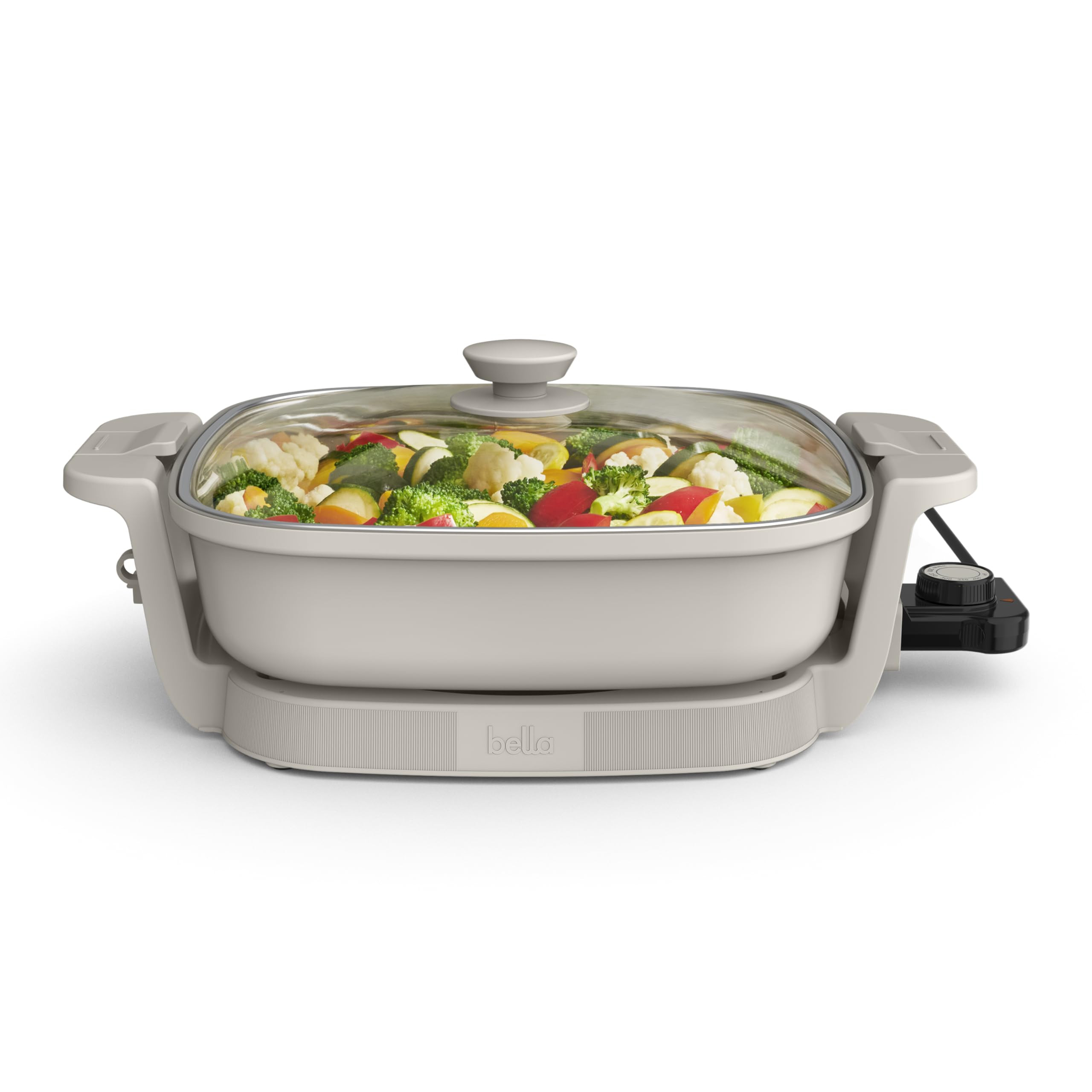 bella Make & Take Electric Skillet, Fits-anywhere™ kitchenware, EverGood™ Ceramic Coating, Ad... | Amazon (US)