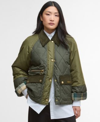 Barbour Women's Martha Corduroy-Collar Quilted Jacket - Macy's | Macy's