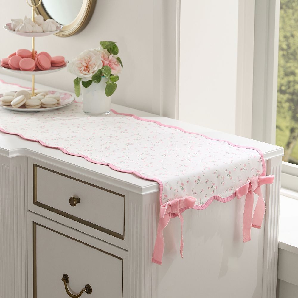 LoveShackFancy Scallop Table Runner (70") | Pottery Barn Teen