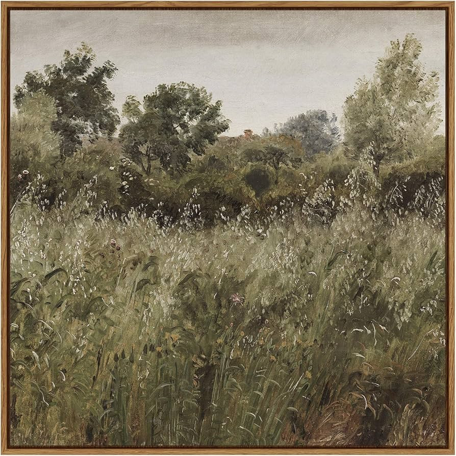 InSimSea Square Framed Canvas Wall Art, Vintage Decor Farmhouse Classical Field Wall Art Prints, ... | Amazon (US)