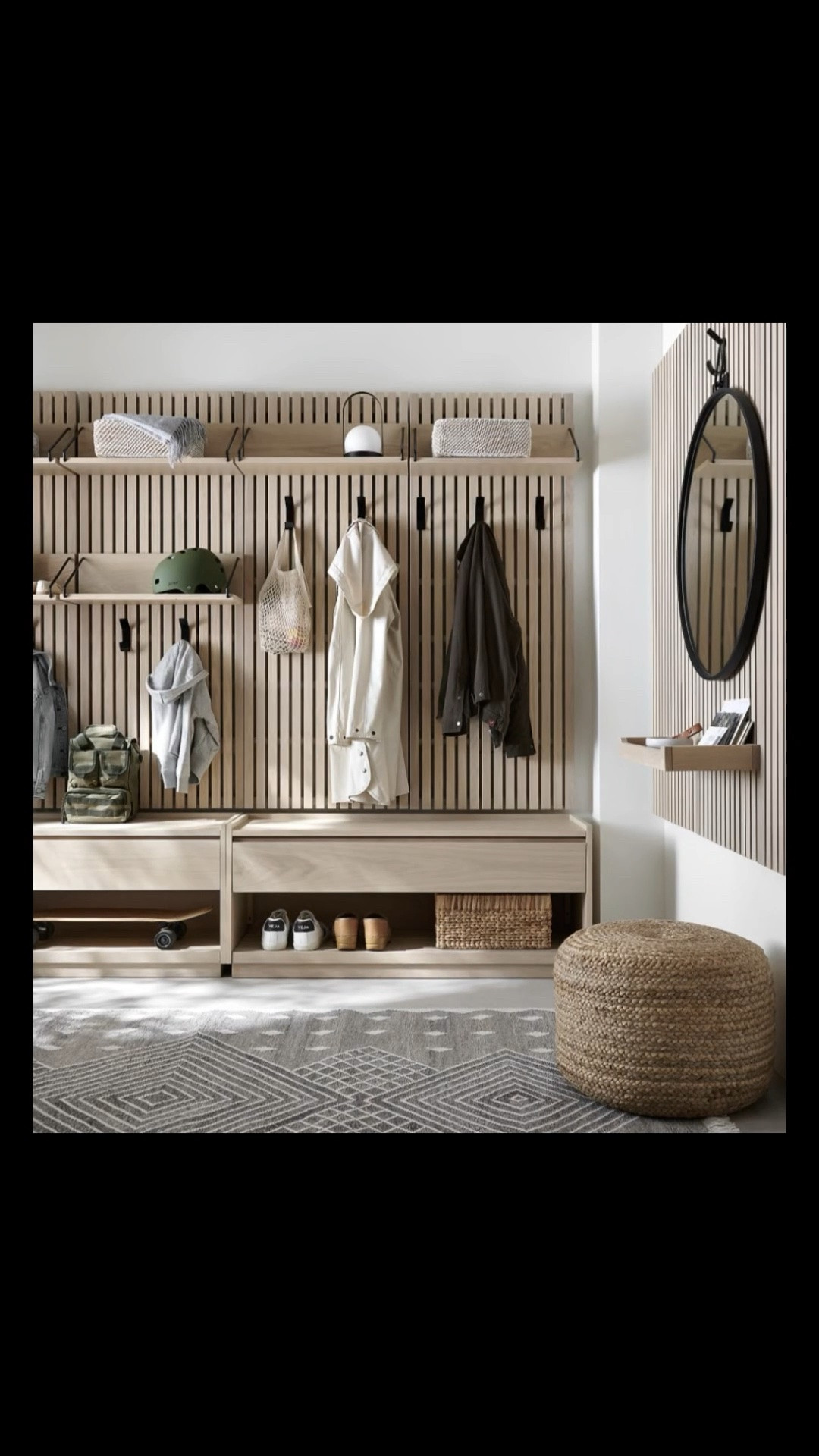 Batten 47.5" White Oak Storage Bench and Panel Set with Reversible Shelf

#LTKdayinmylife #LTKstorytime #LTKselfcare