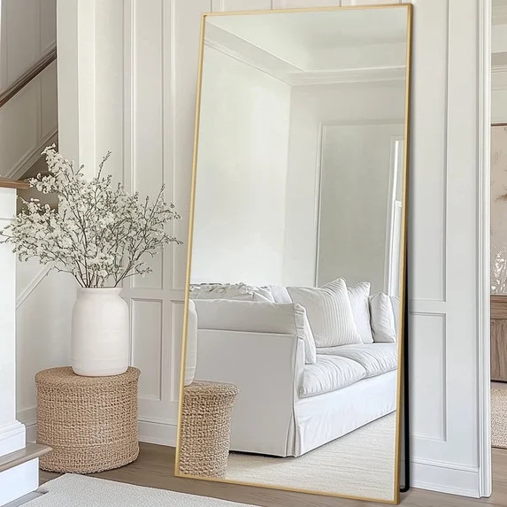 Hero image 0 of Antok Full Length Floor Mirror 76"x34" Rectangle Floor Standing Tall Mirror with ... | Walmart (US)