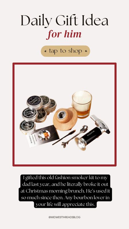 Gifts for him, bourbon gifts, old fashion cocktail kit, cocktail smoker, men’s gift guide 

#LTKGiftGuide #LTKfindsunder50 #LTKHoliday