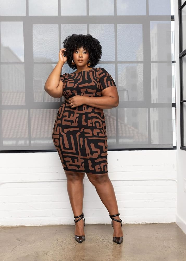 D'IYANU | Sabella African Print Dress for Women – Elegant African Attire – Ankara Stretch Dre... | Amazon (US)