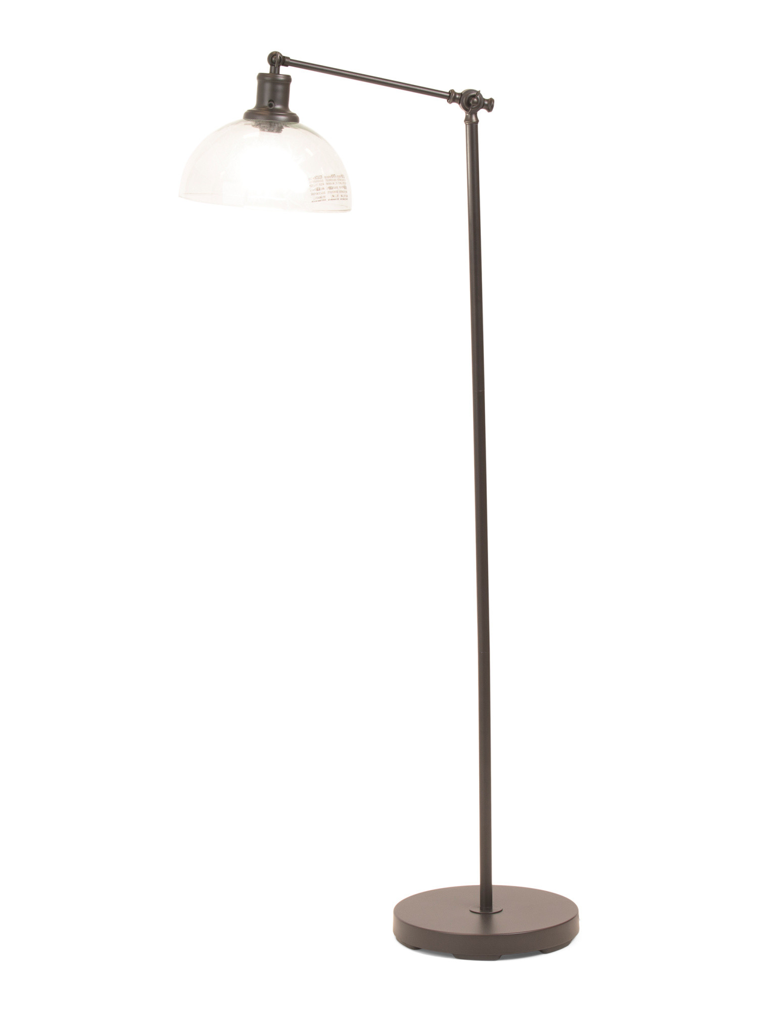 48.5in Glass Shade Task Floor Lamp | Furniture & Lighting | Marshalls | Marshalls