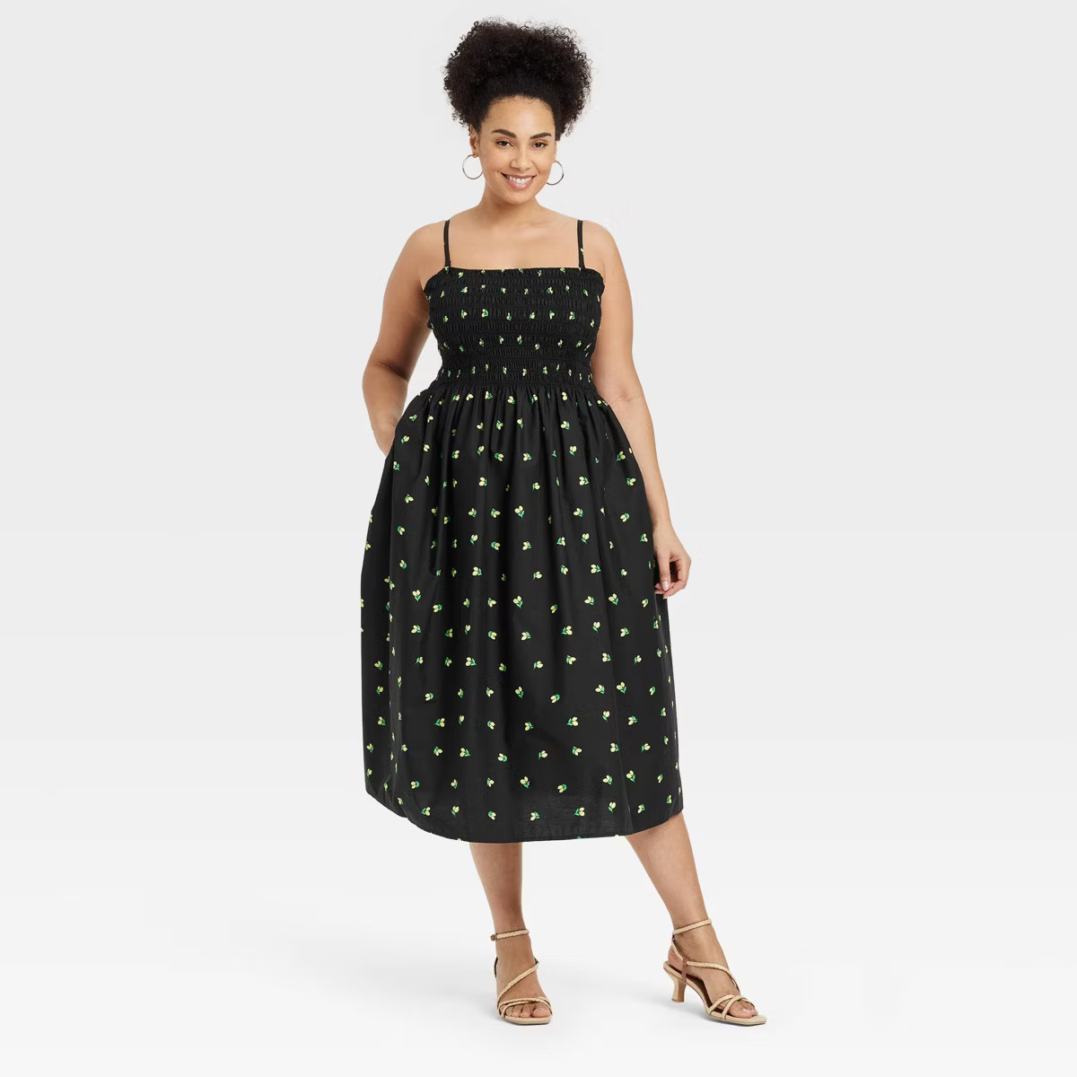 Women's Easy Summer Smocked Midi Sundress - A New Day™ | Target