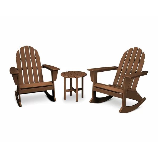 Vineyard 3-Piece Adirondack Rocking Chair Set | Wayfair North America