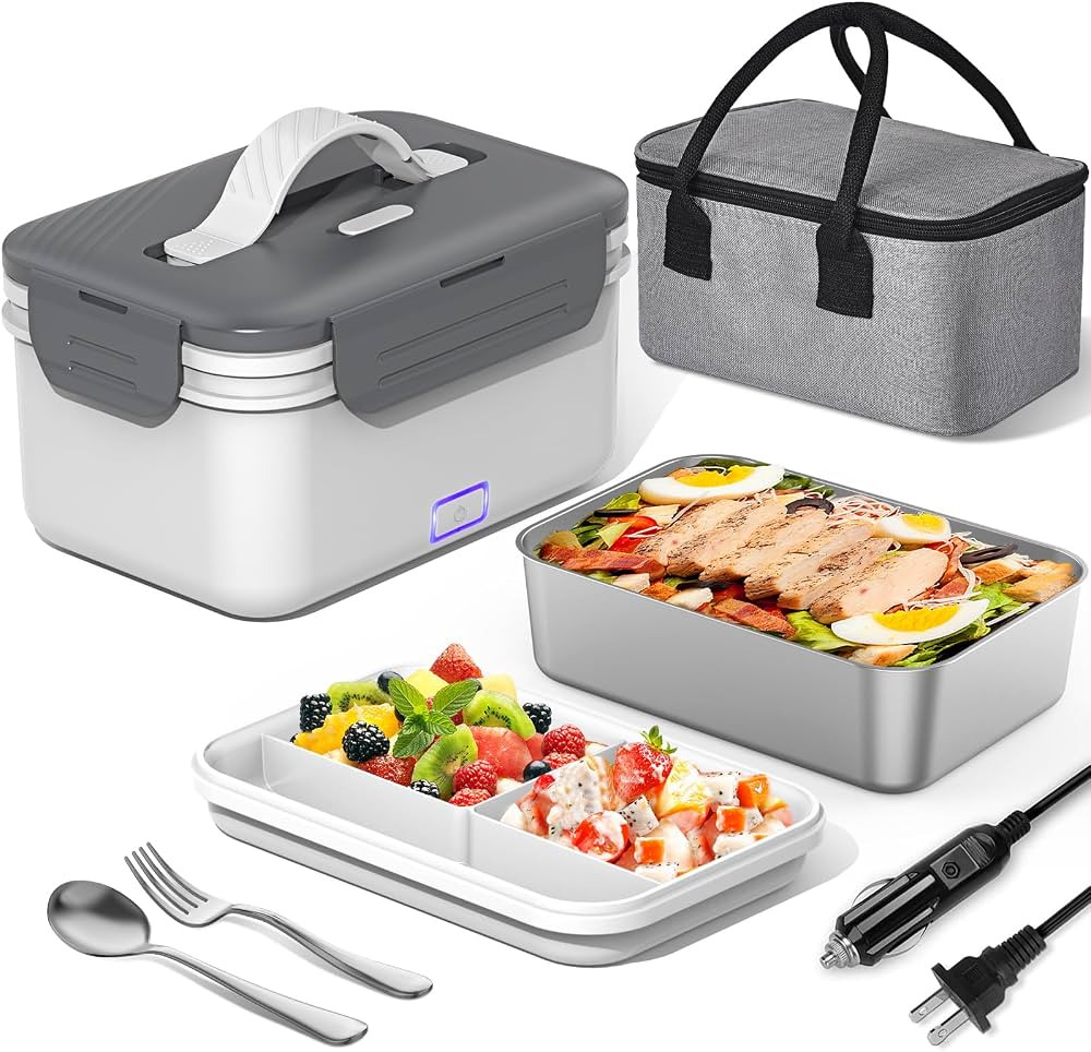 Herrfilk Electric Lunch Box Food Heater 100W, 4 in 1 Ultra Quick Heated Lunch Boxes for Adults 12... | Amazon (US)
