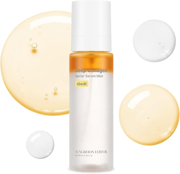 SUNGBOON EDITOR Deep Collagen Barrier Serum Mist, Hydrating Face Mist for Dry Skin, Collagen + Pe... | Amazon (US)