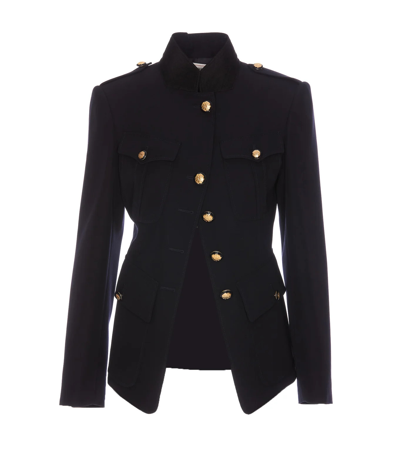 Alexander McQueen Single-Breasted Twill Jacket | Cettire Global