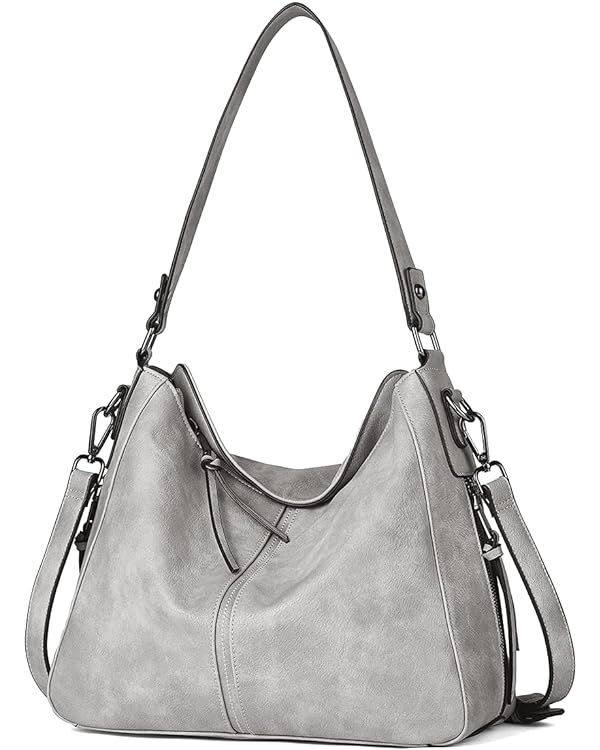 Purses and Handbags for Women Vegan Leather Hobo Bags Large Ladies Tote Crossbody Shoulder Bag | Amazon (US)