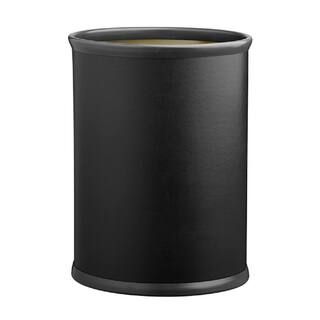 Kraftware Contempo 13 Qt. Black Oval Waste Basket 51874 - The Home Depot | The Home Depot