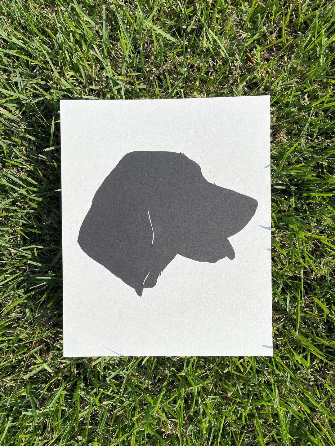 Custom Hand-cut Pet Silhouette Heirloom Portrait - Etsy | Etsy (US)