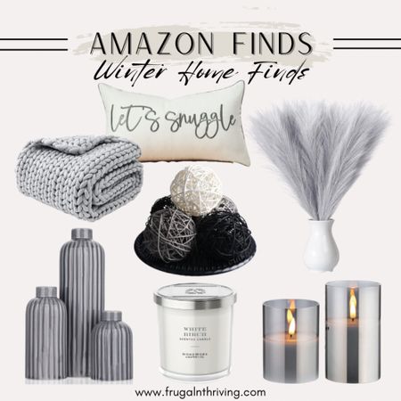 Winter home decor from Amazon ❄️

#amazon #homedecor #winterstyle 

#LTKfindsunder50 #LTKSeasonal #LTKhome