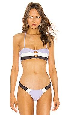 PILYQ x REVOLVE Color Block Knot Bandeau in Lavender from Revolve.com | Revolve Clothing (Global)