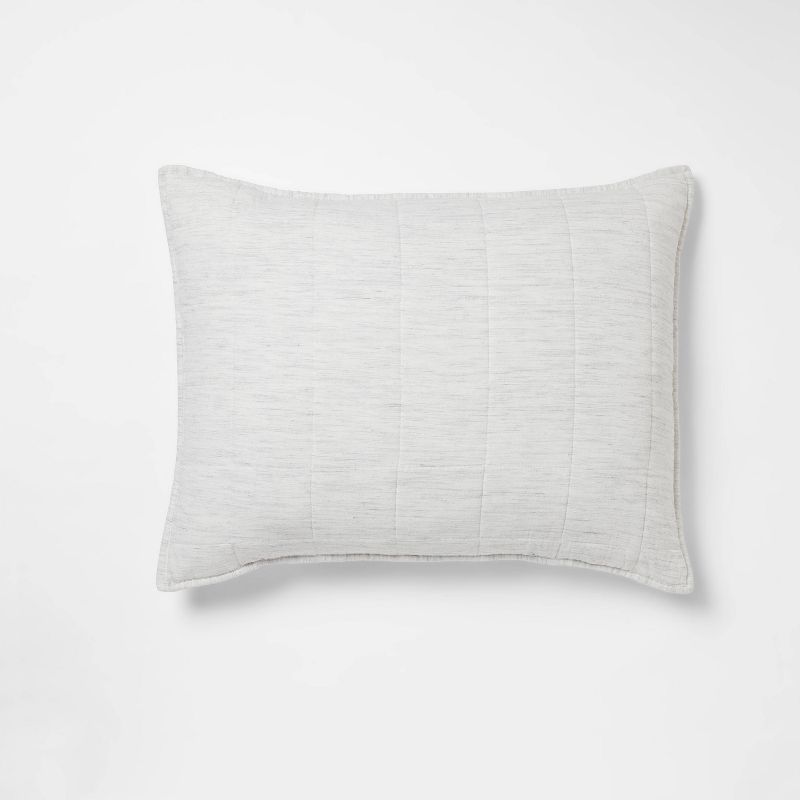 Space Dyed Cotton Linen Sham - Threshold™ | Target