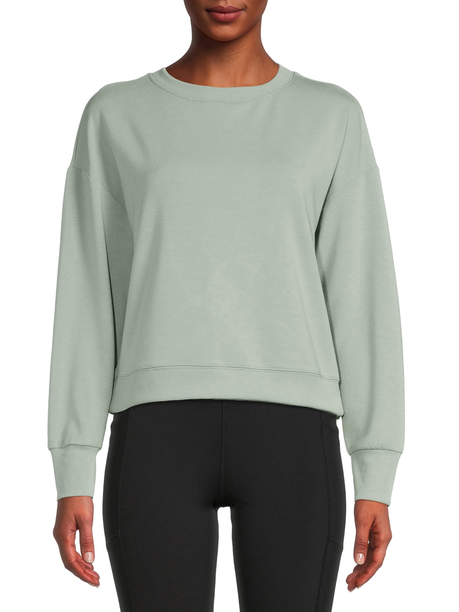 Avia Women's Long Sleeve Cutout Back Sweatshirt | Walmart (US)
