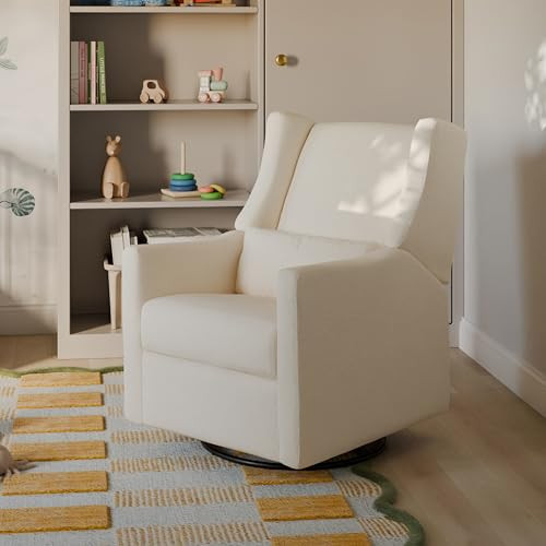 Babyletto Kiwi Recliner and Swivel Glider in Performance Ivory Boucle, GREENGUARD Gold Certified, Manual Recline, Water Repellant + Stain Resistant Fabrics | Amazon (US)
