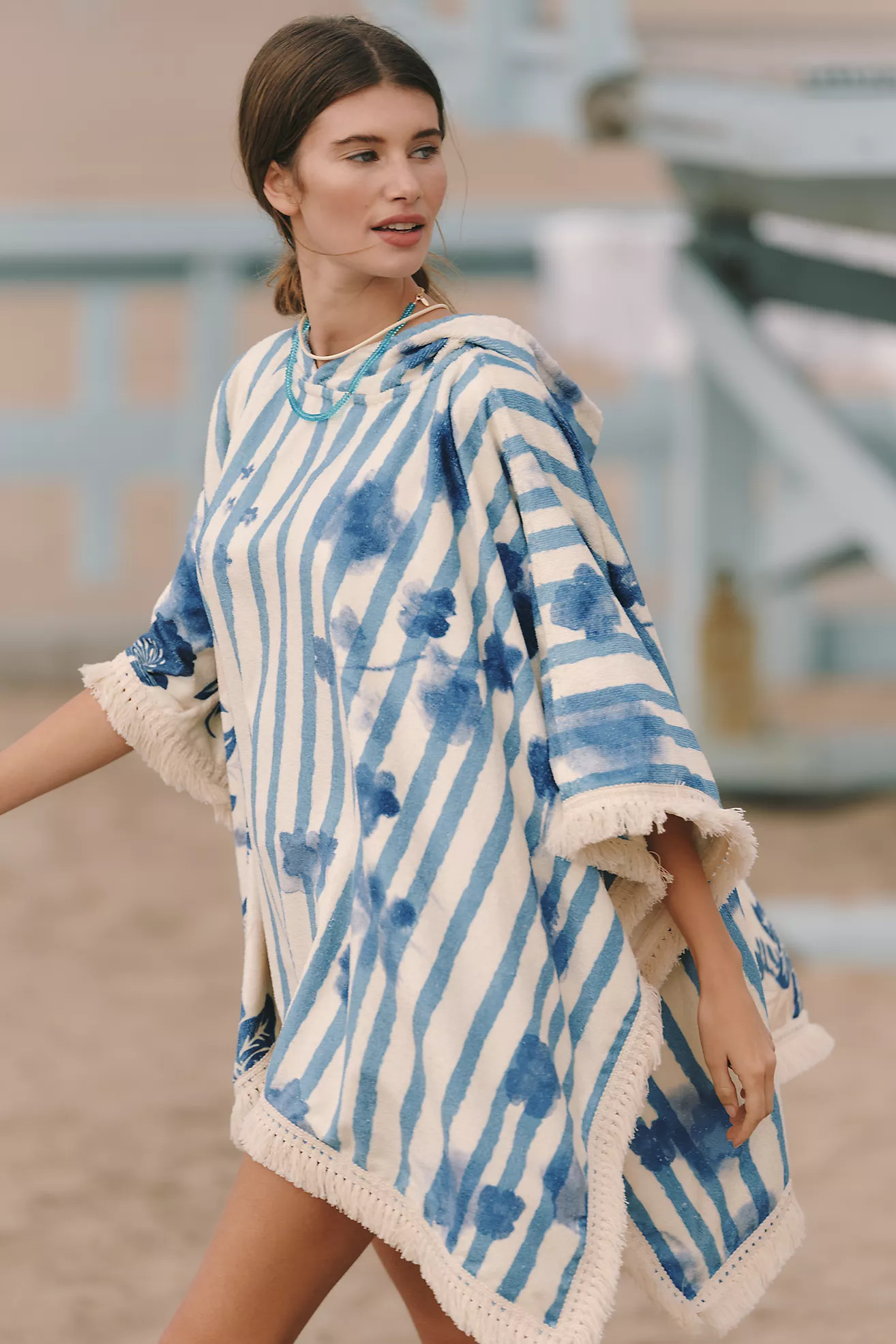Agua Bendita Delilah Terry Poncho | Anthropologie (US)