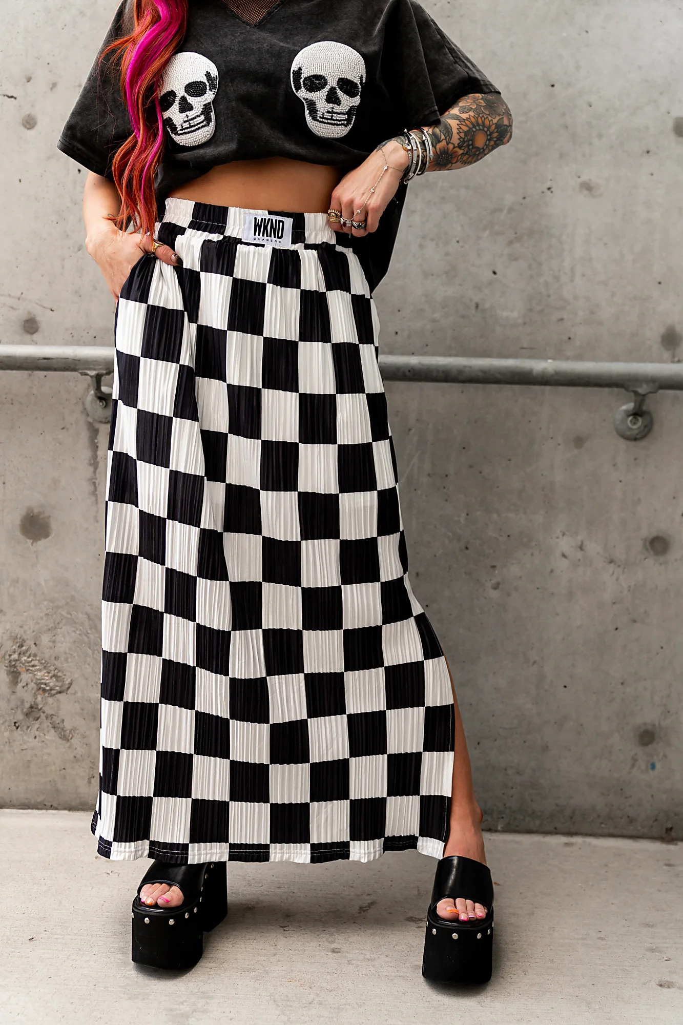Check Yourself Plisse Skirt | WKNDchasers