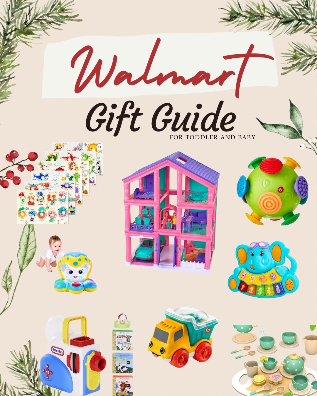 Christmas is coming… Gift guides are coming!! 👏🏼 I have some of these in my Walmart cart for my baby and toddler! 🛒🎁 

#LTKGiftGuide #LTKBaby #LTKKids
