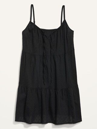 Tiered Clip-Dot Mini Cami Swing Dress for Women | Old Navy (US)