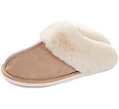 Donpapa Womens Slipper Memory Foam Fluffy Soft Warm Slip On House Slippers,Anti-Skid Cozy Plush f... | Amazon (US)
