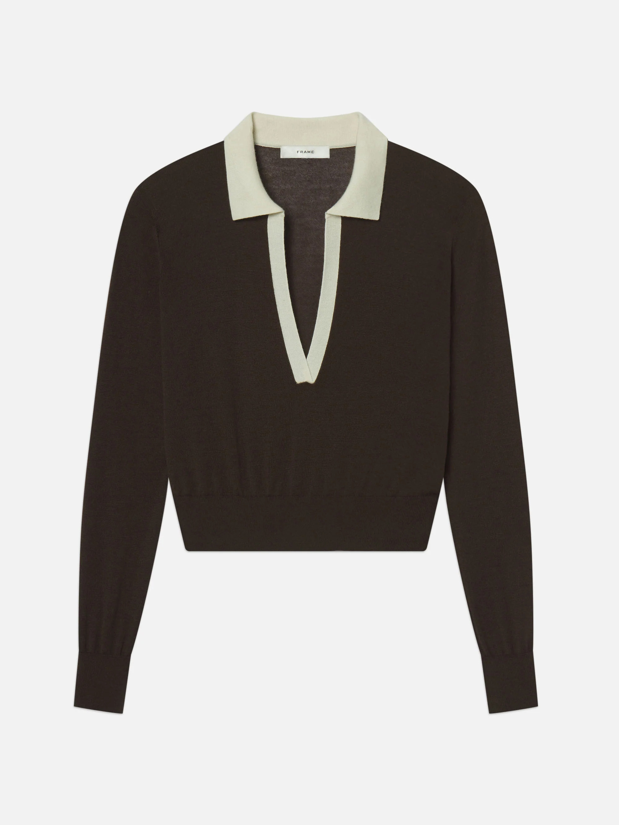 The Two Tone Polo -- Coffee Multi | Frame Denim